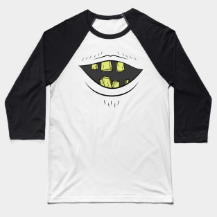 Busted Monster Mouth Baseball T-Shirt